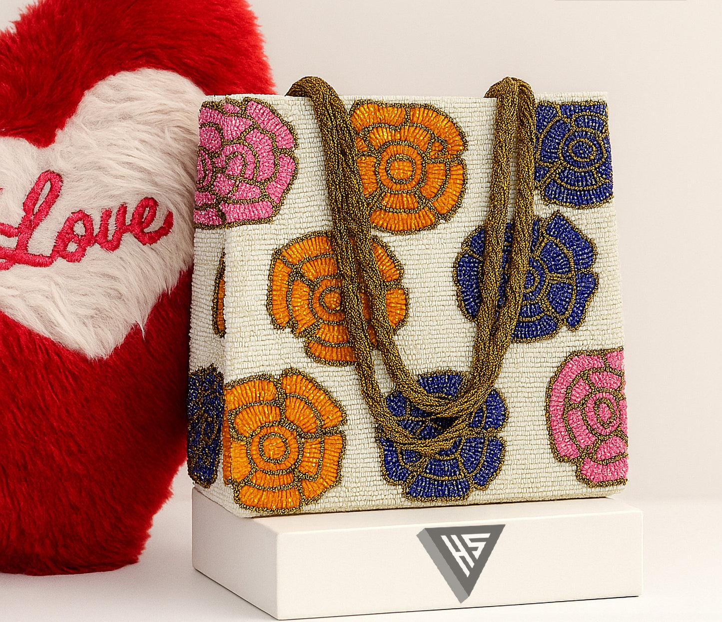 Turkish Floral- Bag with 1 Butterfly ring free